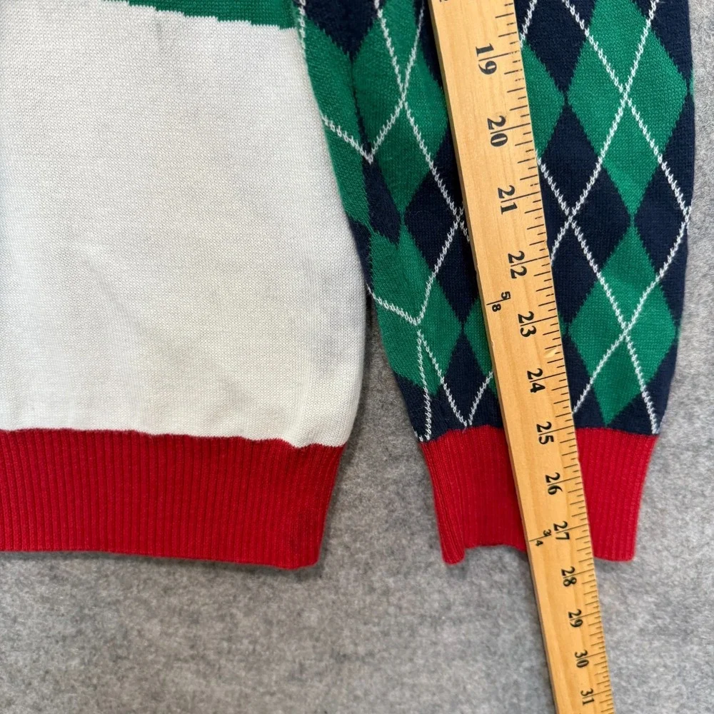 Travis Mathew Santa Golfing Ugly Christmas Sweater Mens 2XL Graphic Limited Rare